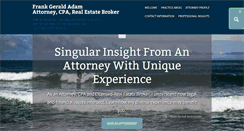 Desktop Screenshot of frankadamlaw.com